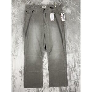 Marc Moto Jacob Corduroy Pants Gun‎ Powder Gray Bootcut Mens Size 34W X 30L